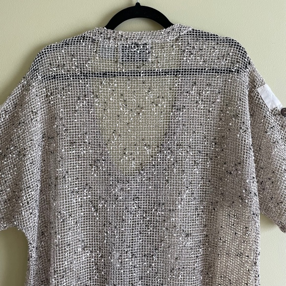 Keren Crochet Women’s Open Knit Cardigan Large Fairy Grunge Lagenlook Artsy - Picture 6 of 14